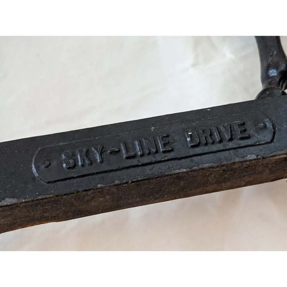 Sky Line Drive Shenandoah National Park Rife Loth VA Cast Iron Horse Door Stop